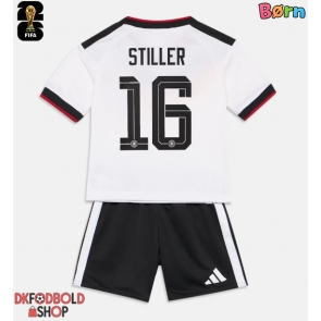 Tyskland Angelo Stiller #16 Hjemmebanesæt Børn VM 2026 Kort ærmer (+ korte bukser)